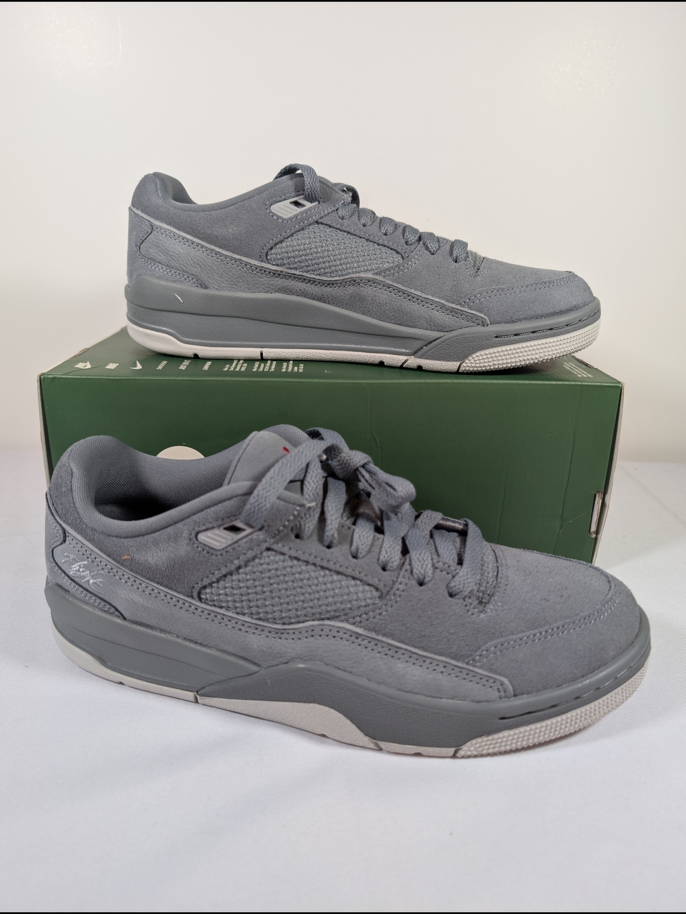 Jordan Flight Court Cool Gray HF3255 007 Men's Size 8 Box No Lid